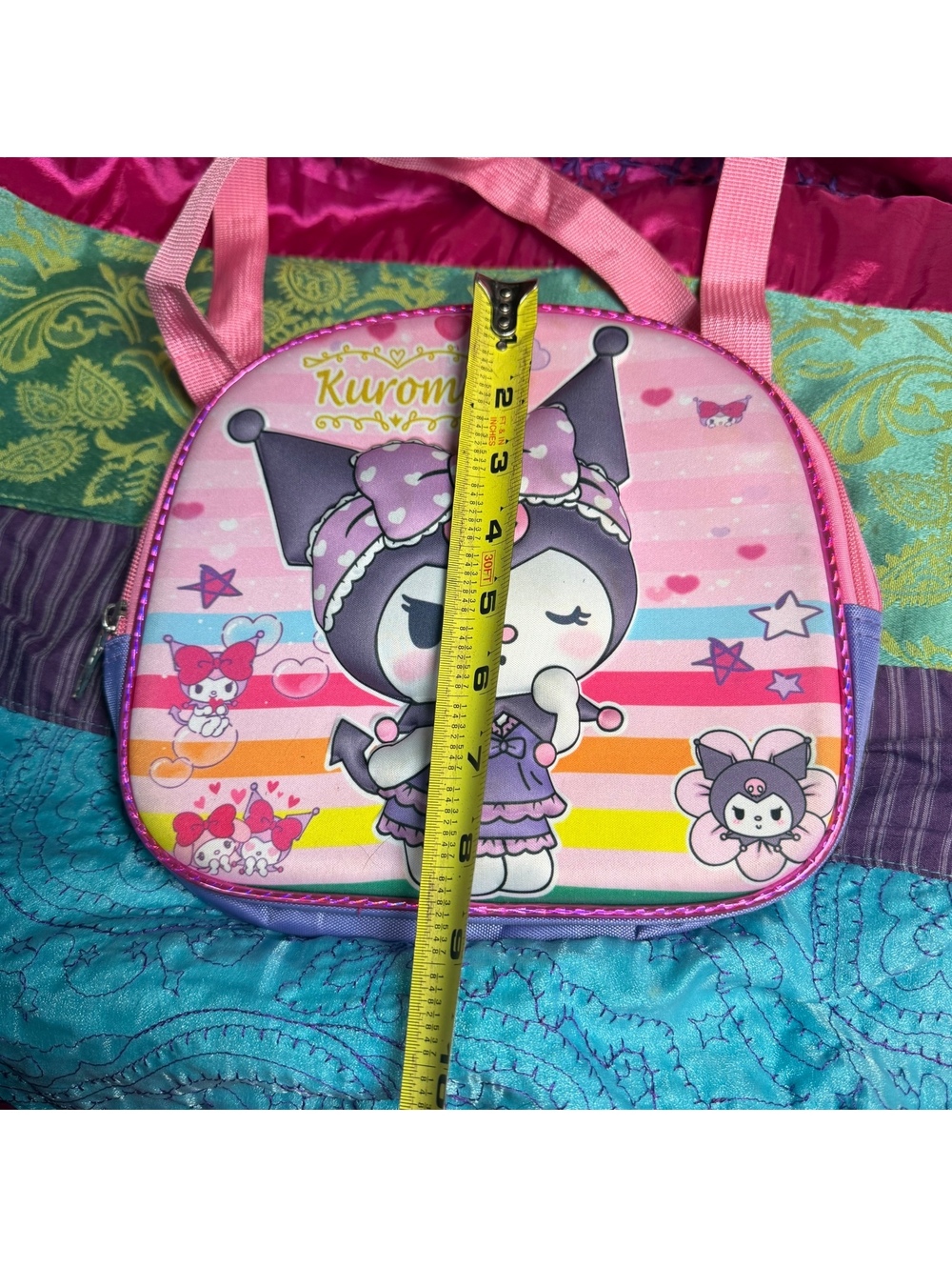 Insulated Cute Pink Kuromi Lunch Box